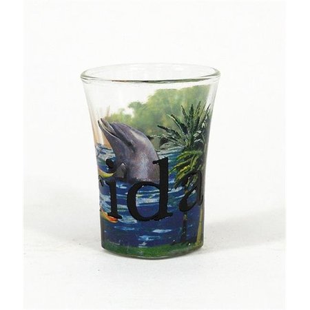 AMERICAWARE Americaware SGFLA02 Florida Full Color  Etched  Shot Glass SGFLA02